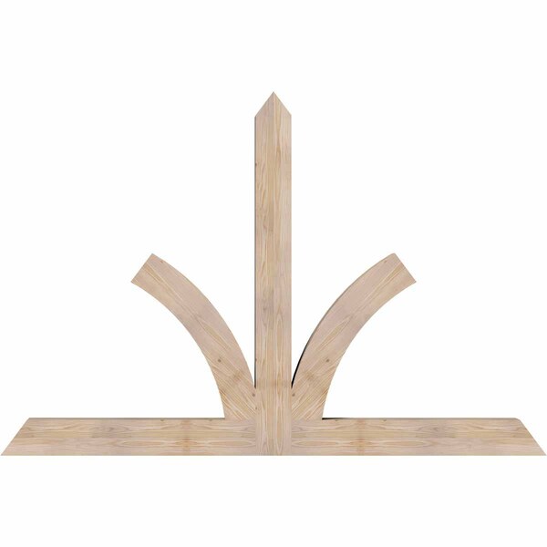 Ekena Millwork Richland Smooth Timber Gable Bracket, Douglas Fir, 84"W x 56"H x 5 1/2"D x 5 1/2"F, 16/12 Pitch GBW084X56X0606RIC00SDF - main